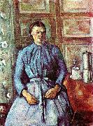 Paul Cezanne kvinna med kaffekanna oil painting picture wholesale